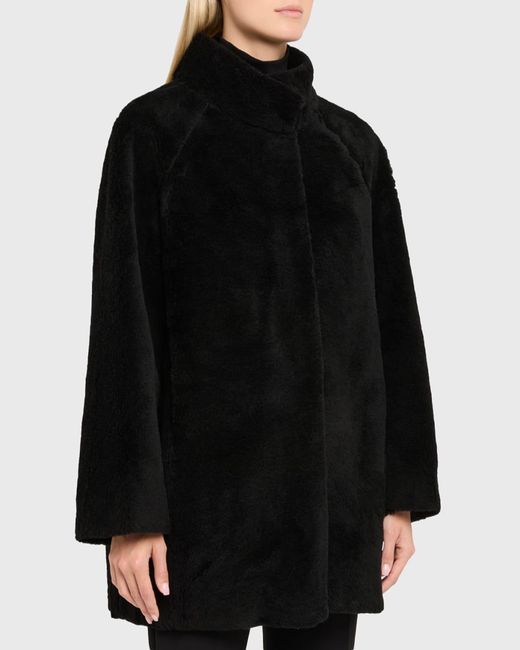AEXAE Black Plush Cashmere Jacket