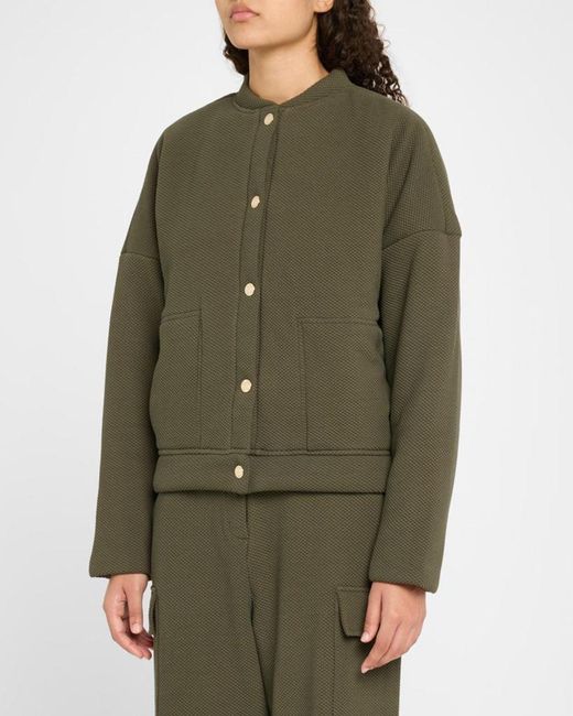 Lune Active Green Moon Classic Oversized Bomber Jacket
