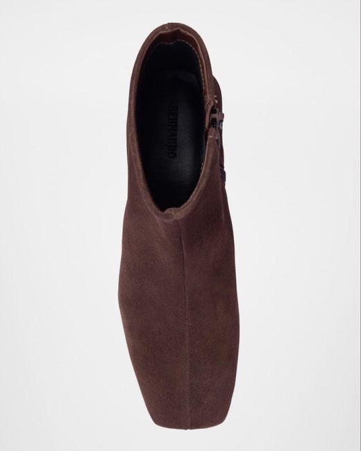 Bernardo Brown Belfast Suede Ankle Booties