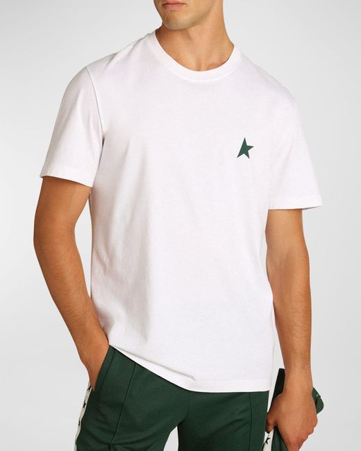 Golden Goose Deluxe Brand White Star Crewneck T-shirt for men