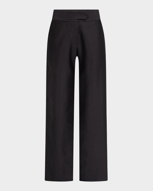 Brandon Maxwell Black The Phoenix Low-Rise Trousers