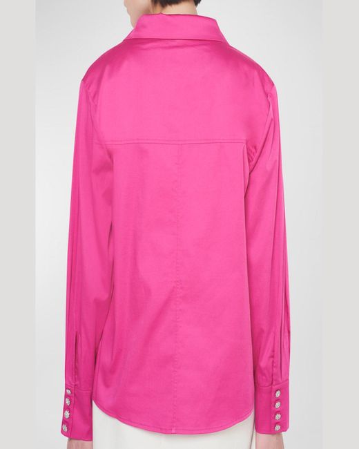AS by DF Pink Valentina Embellished Blouse
