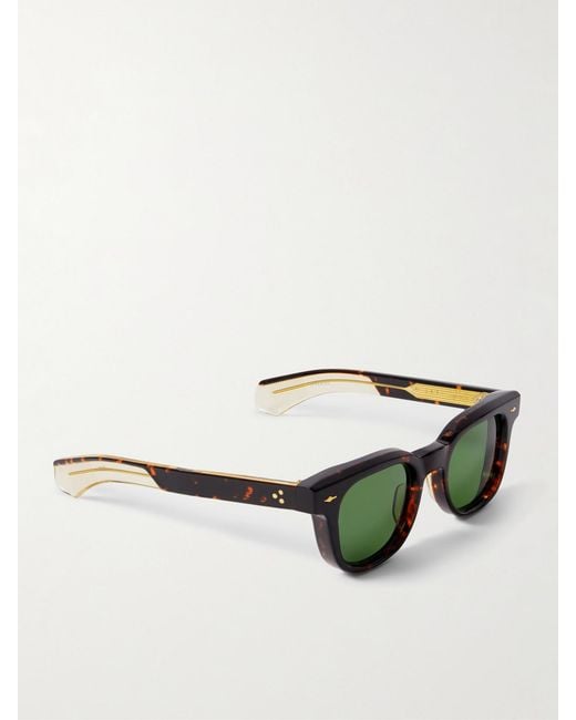 Jacques Marie Mage Green Jax D-Frame Acetate Sunglasses