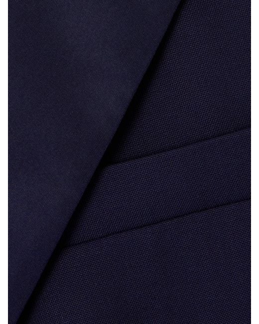 Polo Ralph Lauren Blue Doppelreihiger Blazer Aus Wolle Mit Satinbesätzen Aus Maulbeerseide