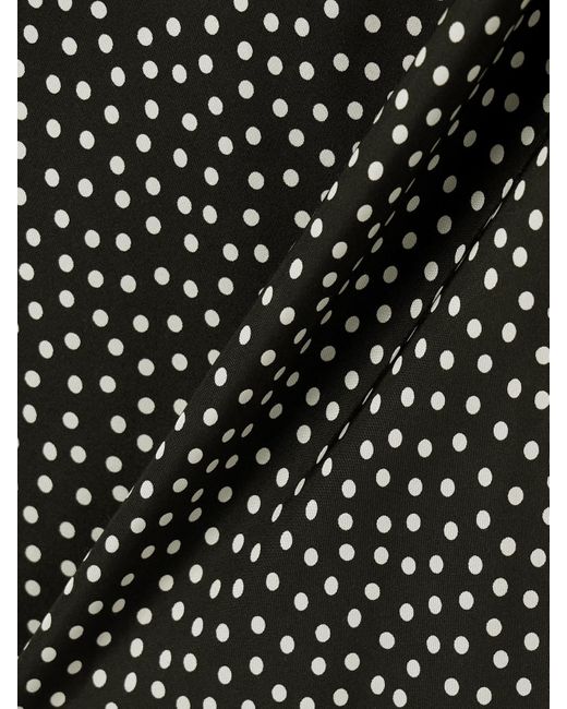 Doen Green Elowena Midirock Aus Einer Seidenmischung Mit Polka-Dots