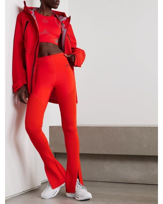 Adidas By Stella McCartney Red Truenature Hooded Shell Jacket
