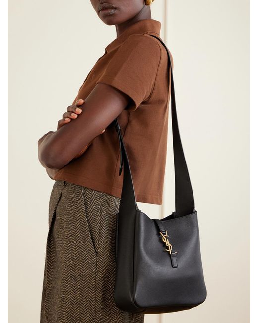 Saint Laurent White Le 5 À 7 Leather Shoulder Bag
