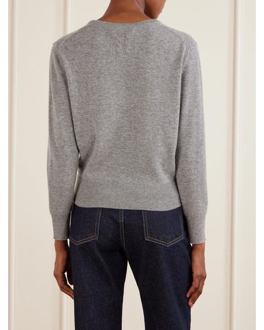 Nili Lotan Gray Tamra Cashmere Sweater