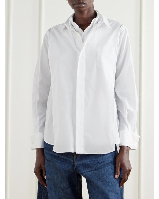 Sacai White Poplin Shirt