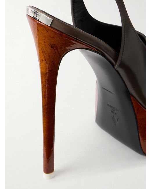 The Attico White Ornella Leather Sandals