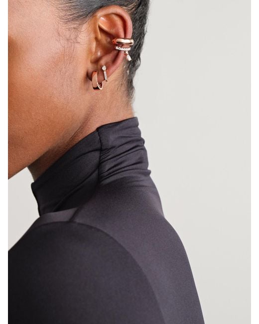 Anita Ko Natural Cosmo 18-Karat Rose Ear Cuff