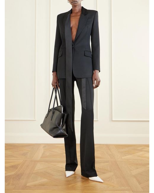 The Attico Black Wool Blazer