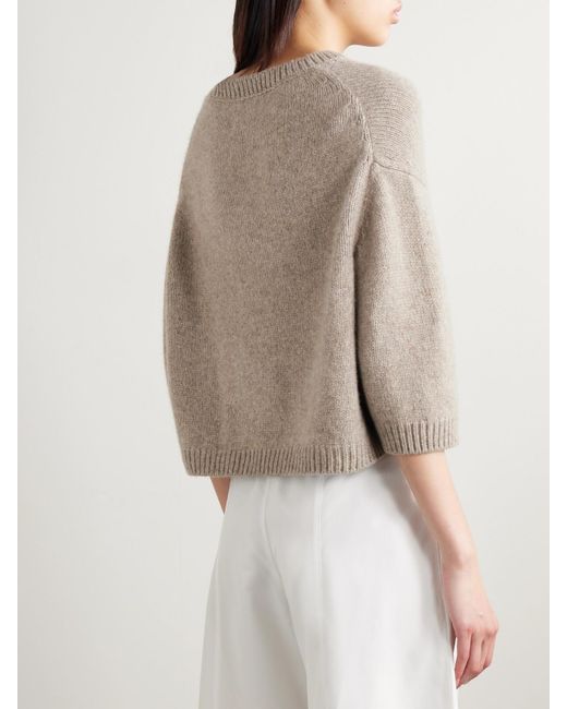 Khaite Natural Sabina Cashmere Sweater