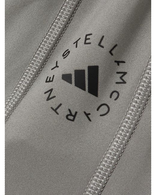 Adidas By Stella McCartney Gray Truepurpose Jacke Aus Recyceltem Stretch-Material Mit Print