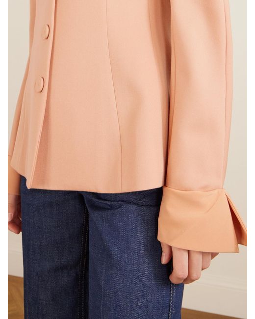 Chloé Pink Wool-Crepe Jacket