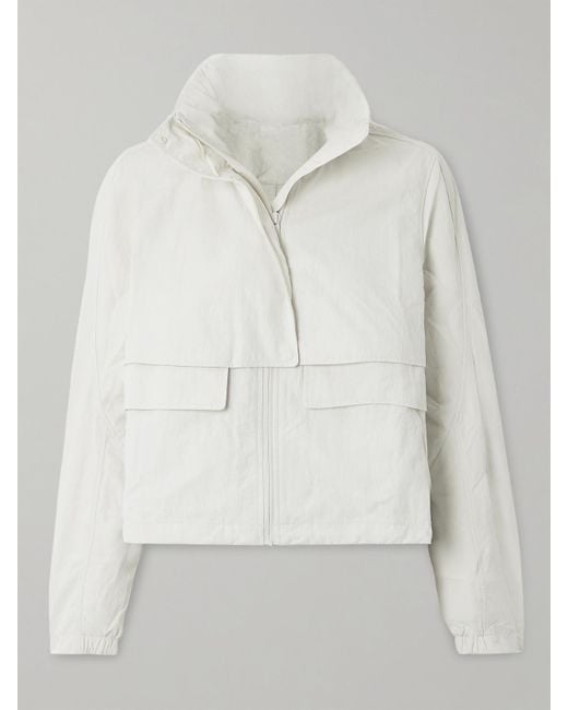 lululemon athletica Gray Always Effortless Cropped Hooded Shell Jacket