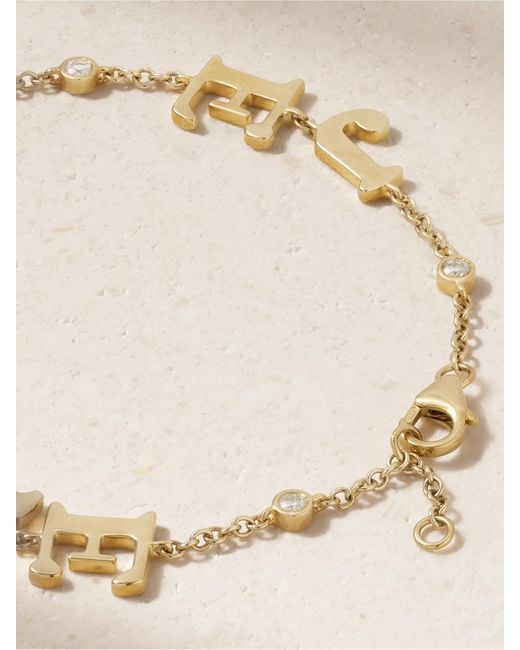 Yvonne Léon Natural Je T'Aime 9-Karat Diamond Bracelet