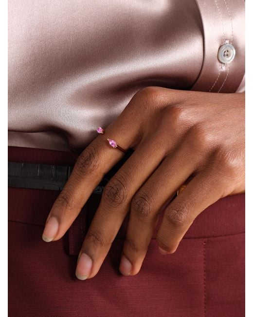 Anita Ko Natural Orbit 18-Karat Rose Sapphire Ring