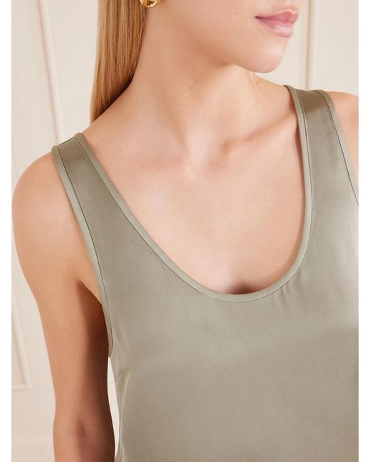 Anine Bing Natural Lea Silk Tank