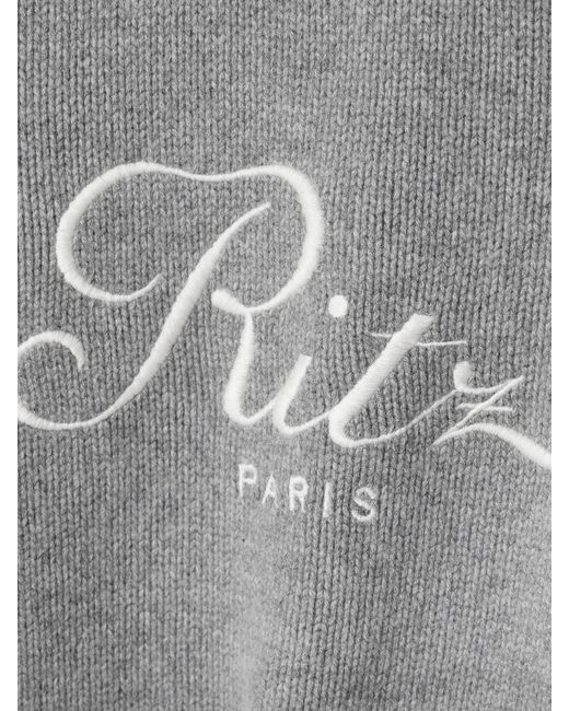 FRAME Gray Ritz Paris Kaschmirpullover Mit Stickerei