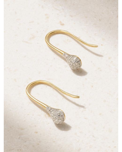 STONE AND STRAND Natural Pavé Ohrringe Aus 14 Karat Mit Diamanten