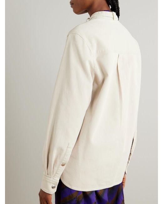 Isabel Marant Natural Tess Studded Denim Shirt