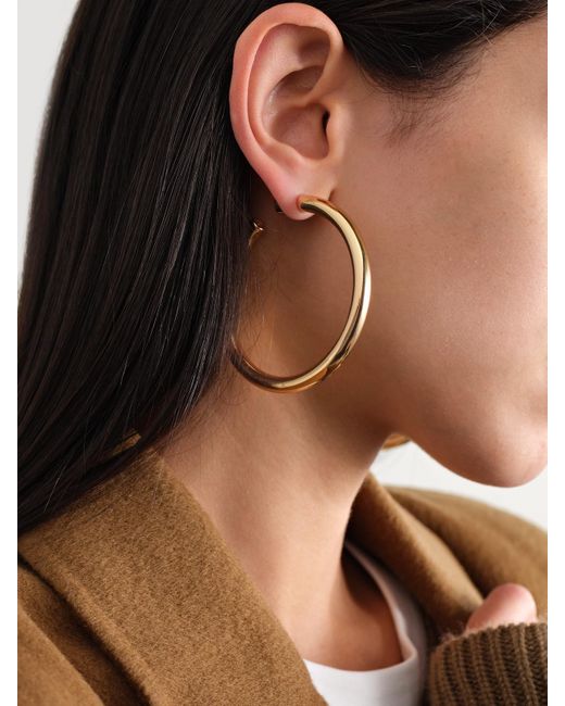 Jennifer Fisher Natural Natasha-Plated Hoop Earrings