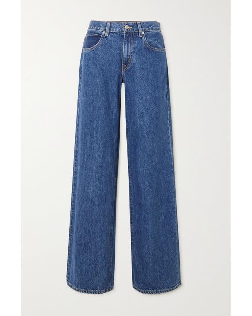 SLVRLAKE Denim Mica Low-rise Wide-leg Jeans in Blue | Lyst Canada