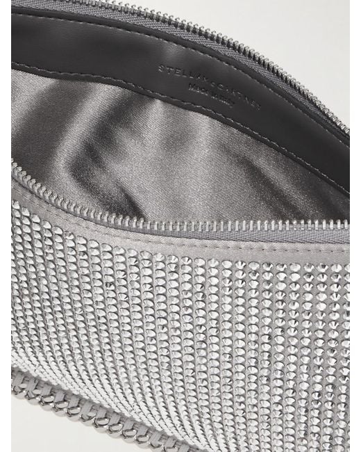 Sac Porté Épaule En Satin À Ornements Falabella Stella McCartney en coloris Gray