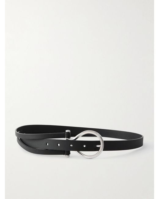 Andersons White Leather Belt