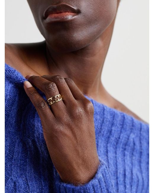 L'Atelier Nawbar Metallic Starry 18-Karat Diamond Ring
