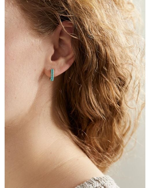Jennifer Meyer Metallic 18-Karat Hoop Earrings