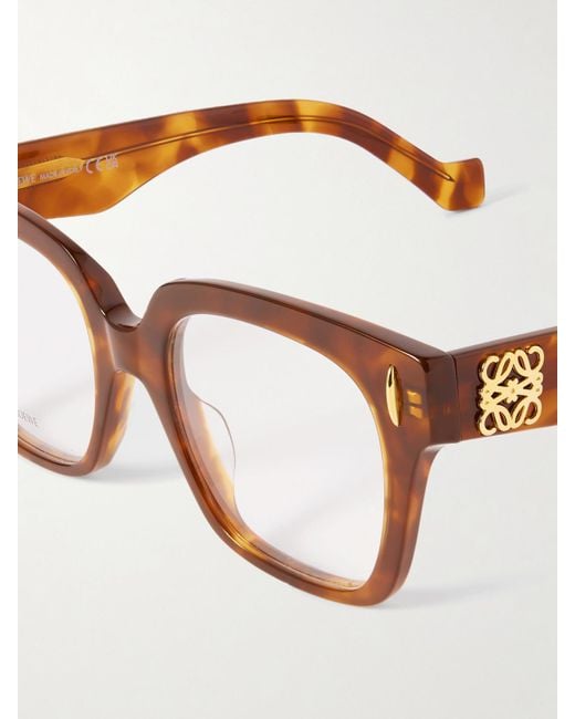 Loewe Brown Square-Frame Acetate Optical Glasses