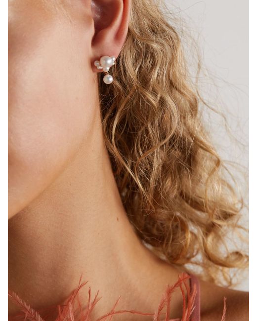 Sophie Bille Brahe Natural Grande Chambre De Perle 14-Karat Pearl Single Earring