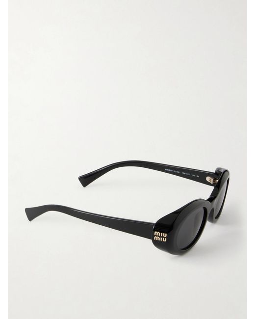 Miu Miu Black Square-Frame Acetate Sunglasses
