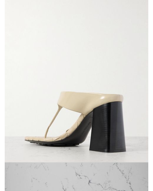 Bottega Veneta White Leather Sandals