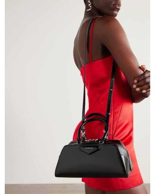 Givenchy Black Antigona East-West Small Leather Tote