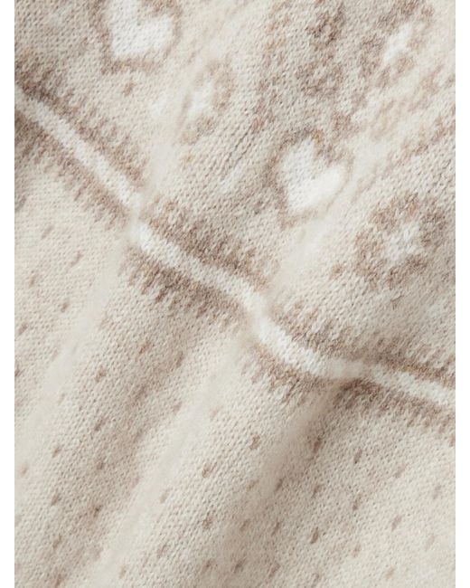 Khaite Natural Guy Fair Isle Cashmere Sweater