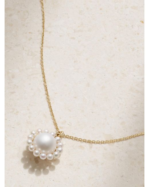 Sophie Bille Brahe Natural Jeanne Simple 14-Karat Recycled Pearl Necklace