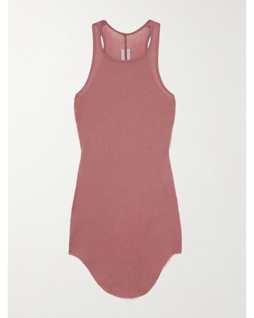 Rick Owens Pink Cotton-Jersey Tank