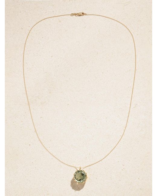 Ileana Makri Natural Crown 18-Karat Amethyst Necklace