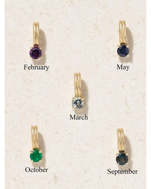 STONE AND STRAND Natural Beekman Birthstone 14-Karat Multi-Stone Necklace