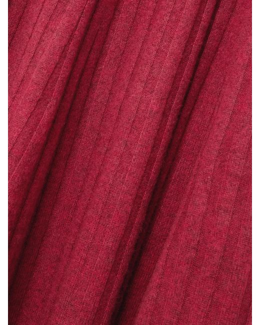 Altuzarra Red Gia Ribbed Wool And Cashmere-Blend Maxi Dress