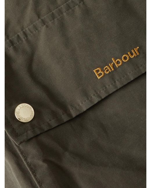 Barbour Green Middlemarch Hooded Cotton-Blend Parka
