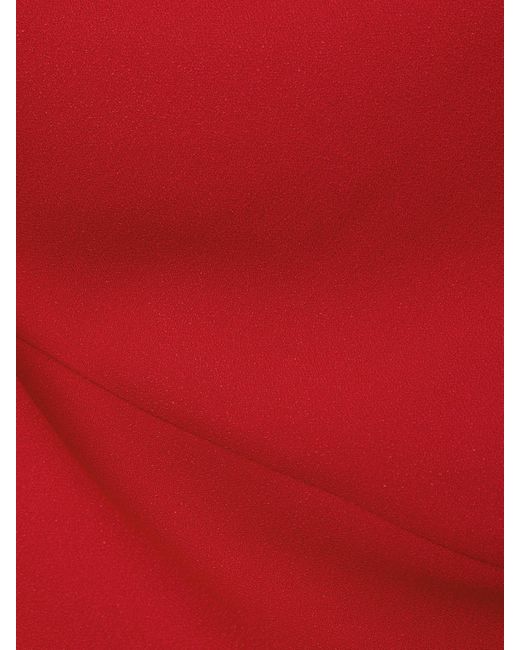 BERNADETTE Red Ezra Midikleid Aus Crêpe Mit Raffungen