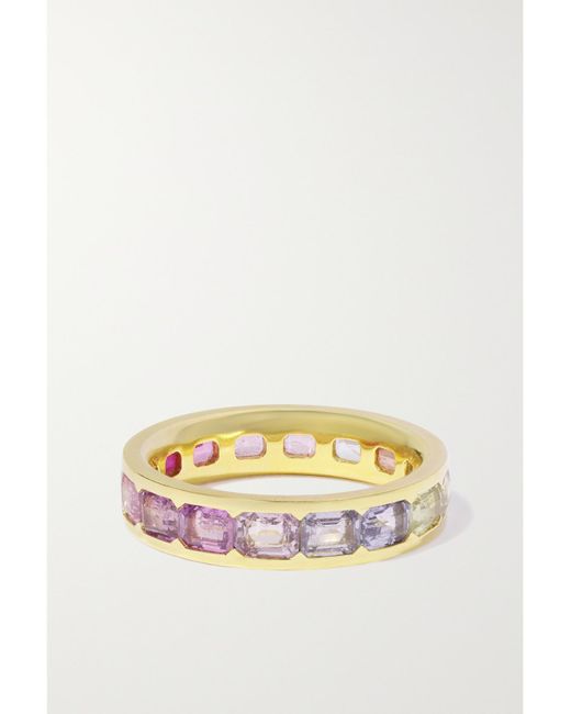 Octavia Elizabeth Natural Alice 18-Karat Recycled- Sapphire Eternity Ring