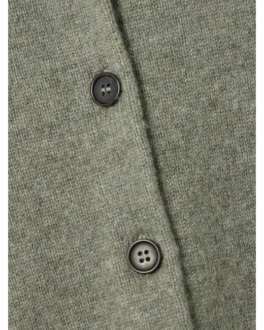 LeKasha Green Fraga Organic Cashmere Cardigan