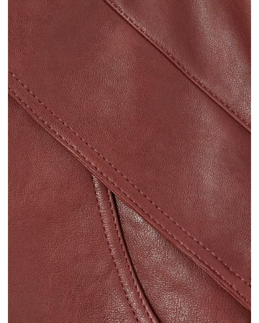 Magda Butrym Red Leather Jacket
