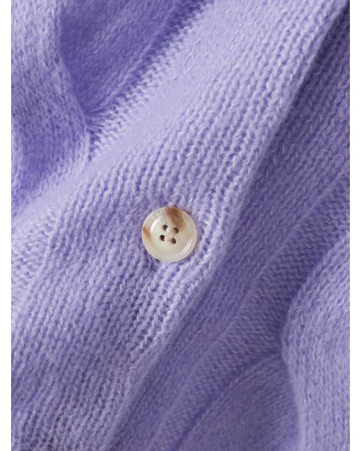 Lisa Yang Purple Gwyneth Cardigan Aus Kaschmir