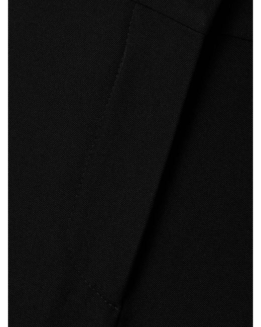 Givenchy Black Grain De Poudre Wool Flared Pants